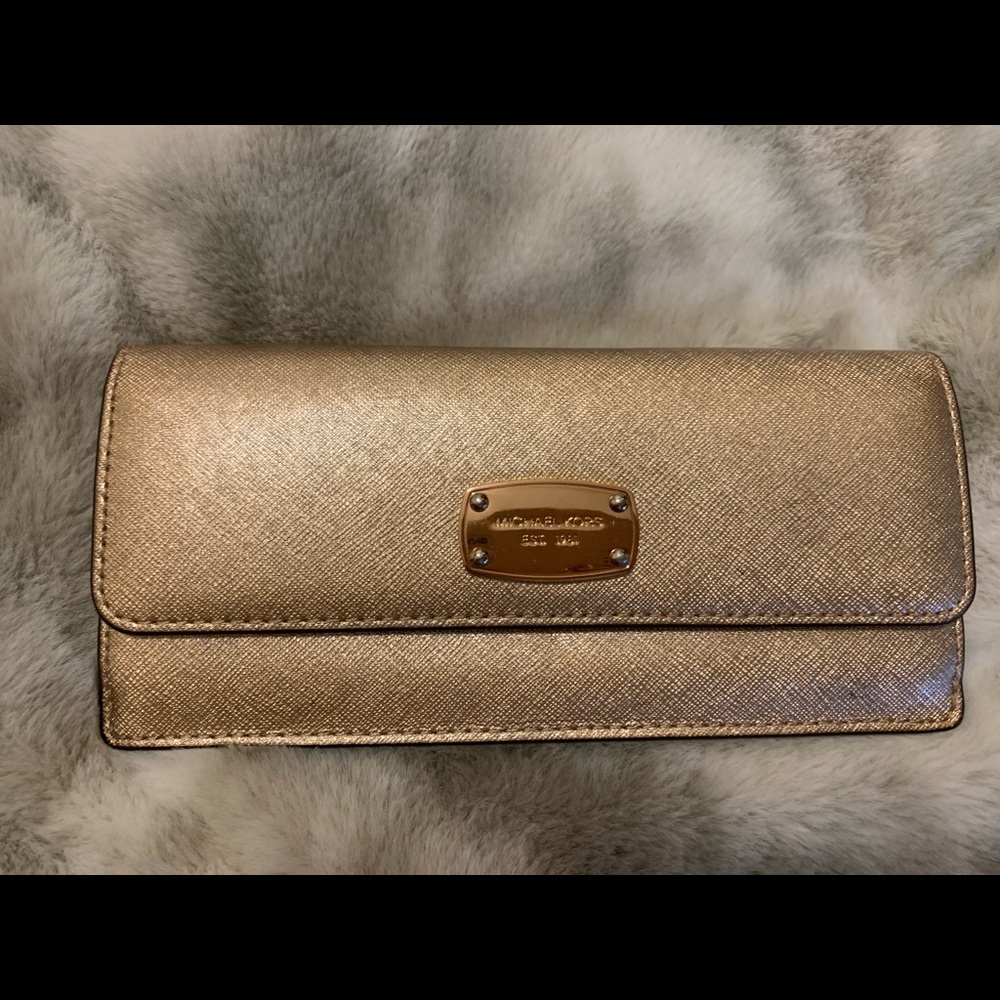 Gold slim envelope wallet - Picture 1 of 5